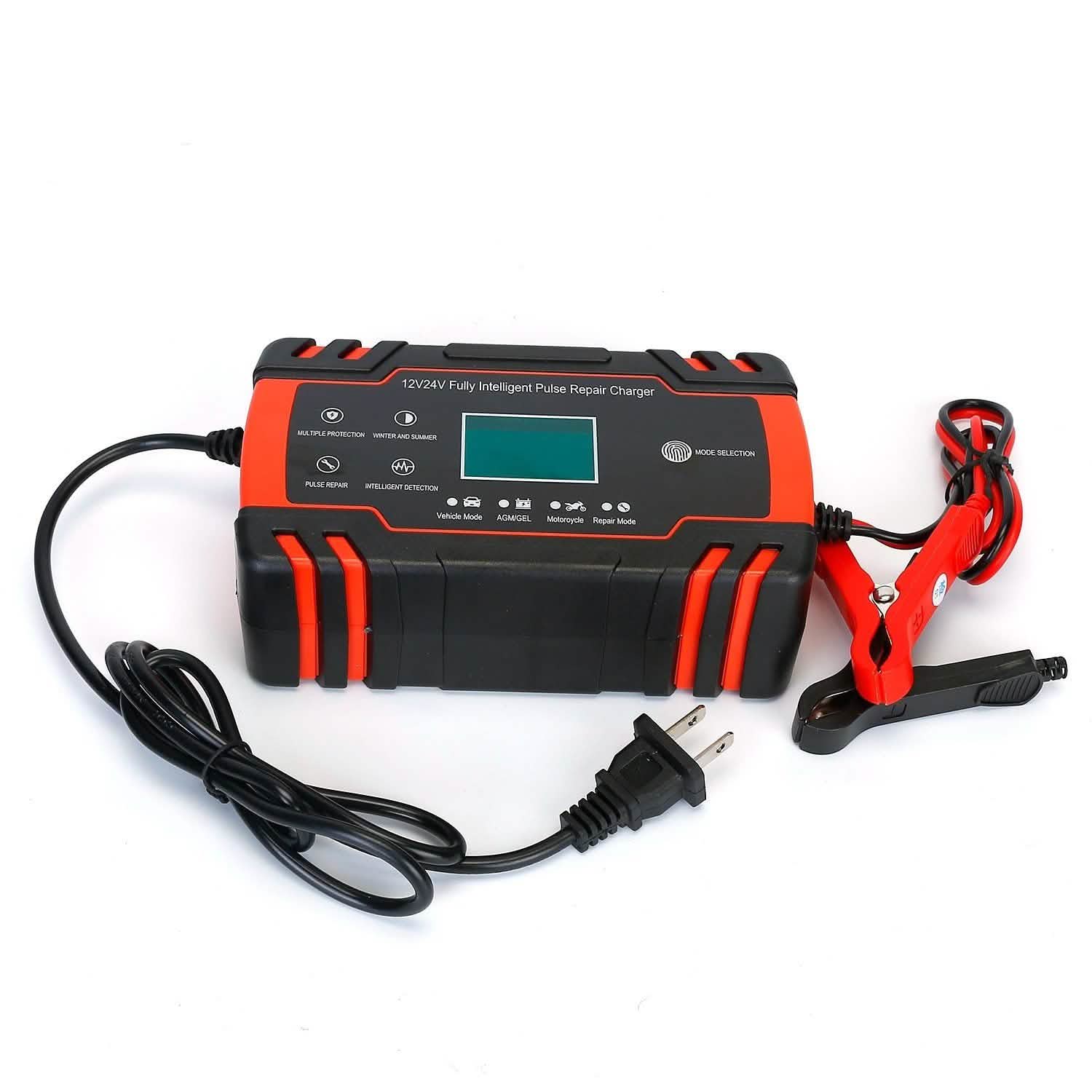 Smart Automatic Battery Charger with LCD Display