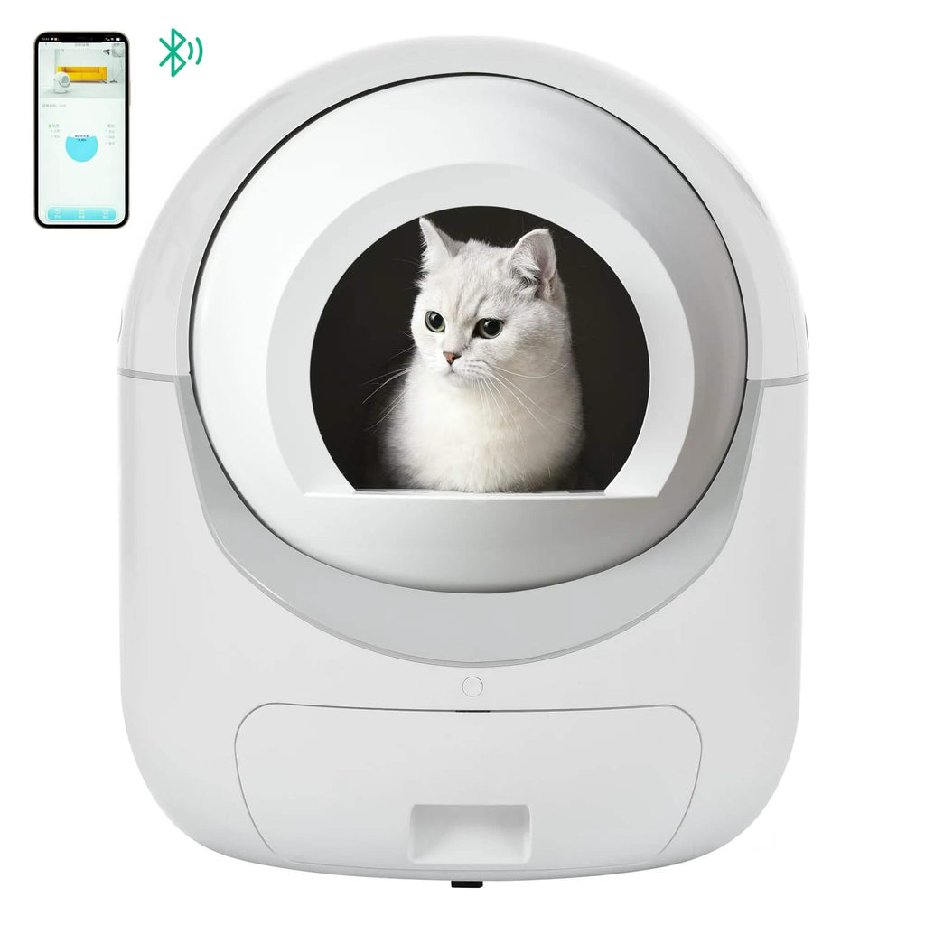 Smart Automatic Litter Box, Self -Cleaning Cat Litter Box for Multiple Cats