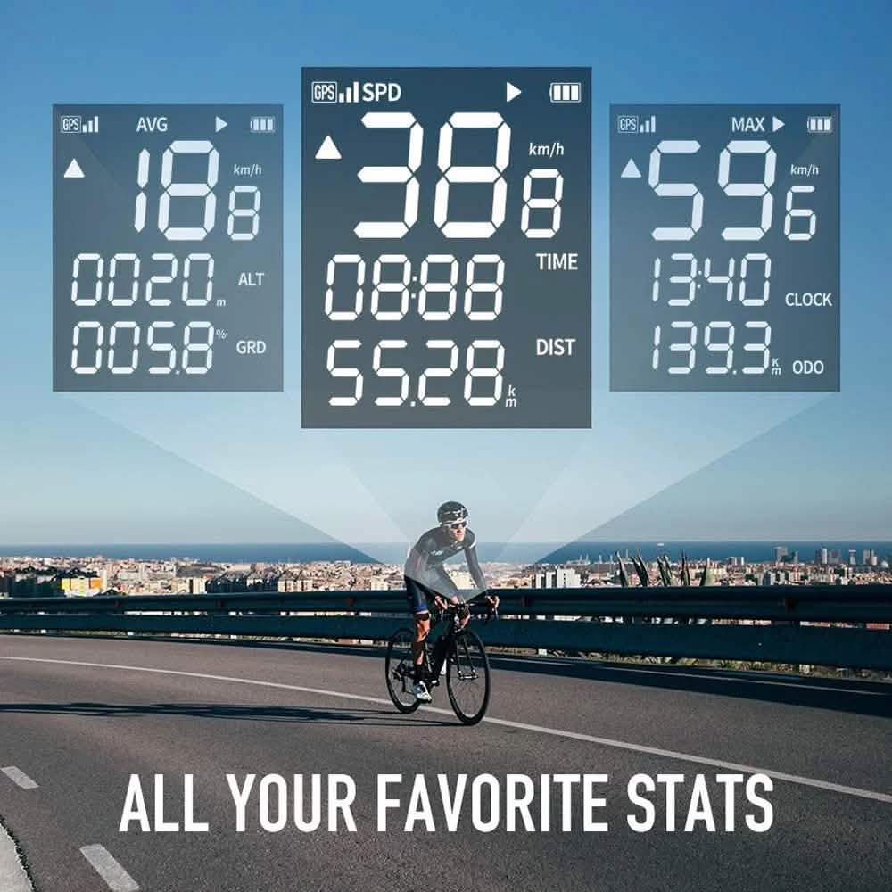 Smart GPS Cycling Computer Wireless Bike Computer