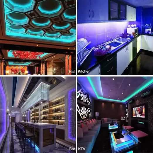 Smart Home Sound Activated Multi-Color LED Light Strip with Remote