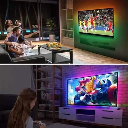 Smart Home Sound Activated Multi-Color LED Light Strip with Remote