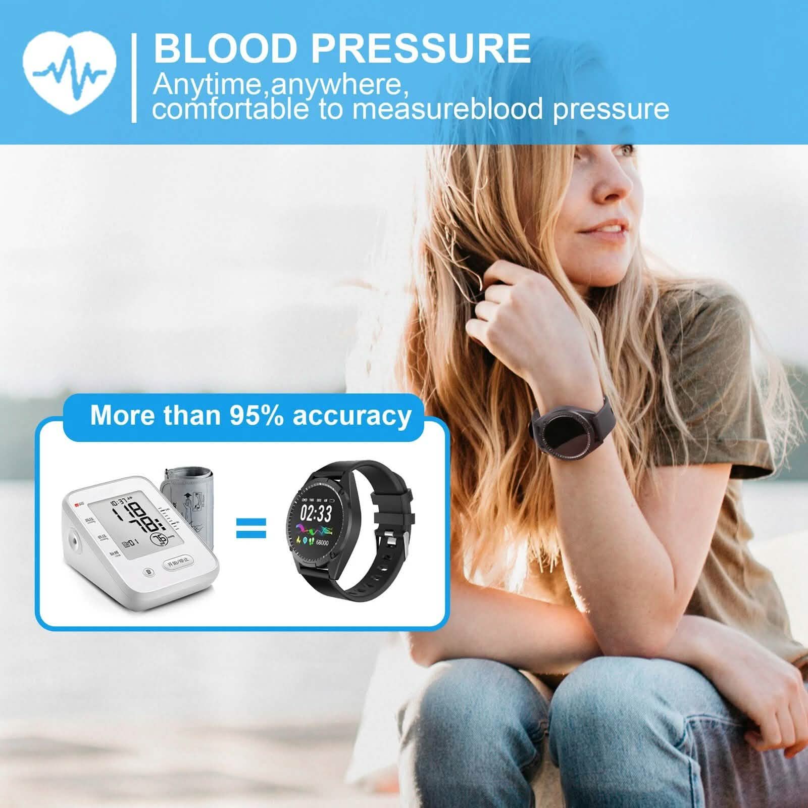 Smart Sport Watch Activity Tracker with Blood Pressure Heart Rate Sleep Monitor