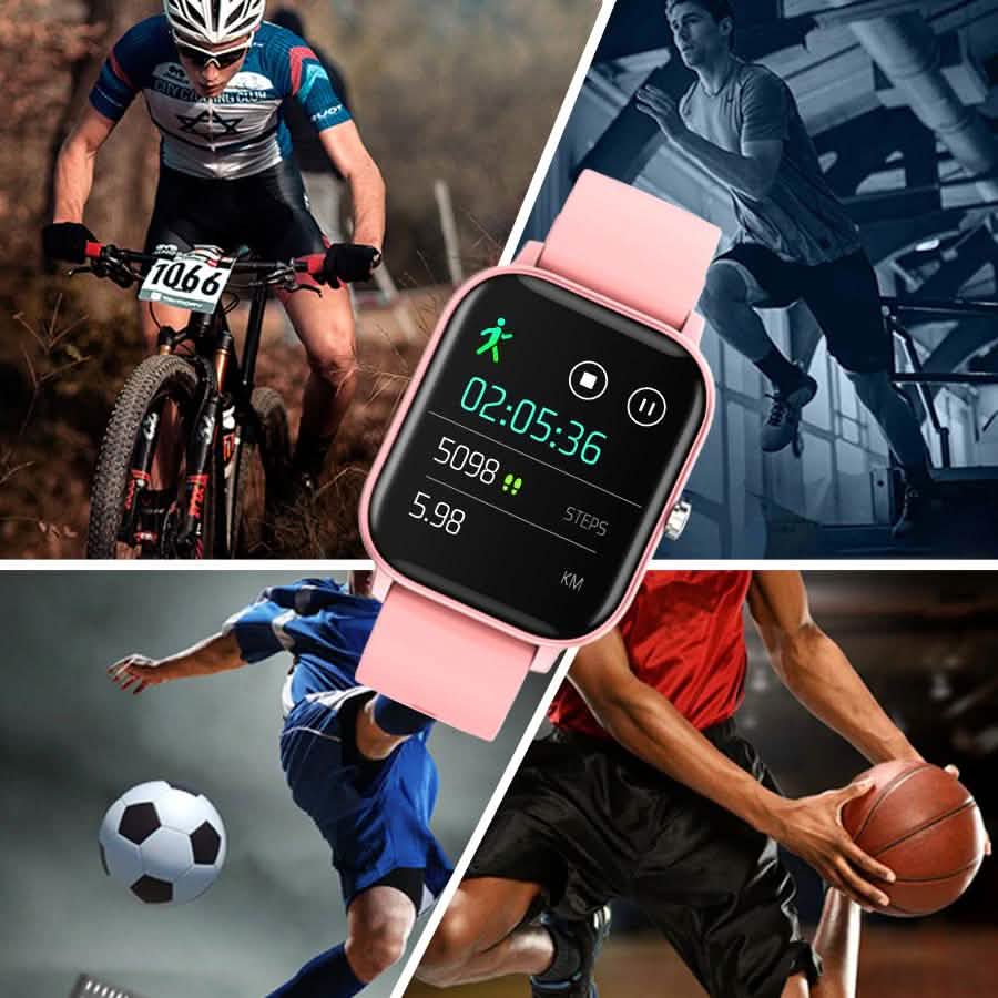 Smart Watch Fitness Tracker with Heart Rate, Blood Pressure, Blood Oxygen, Sleep Tracking & More