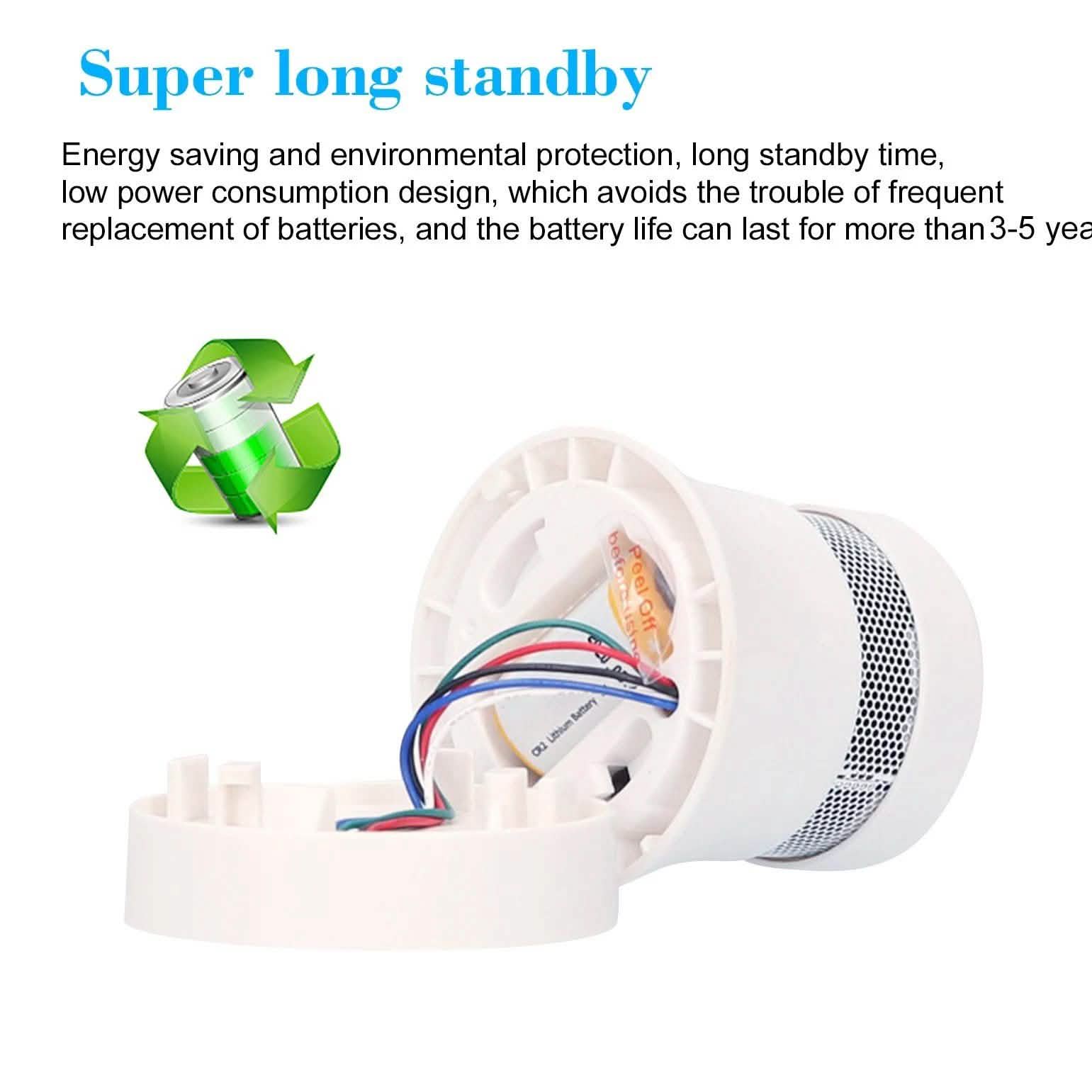 Smart WiFi Standalone Photoelectric Smoke Alarm