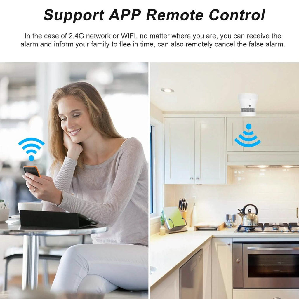 Smart WiFi Standalone Photoelectric Smoke Alarm