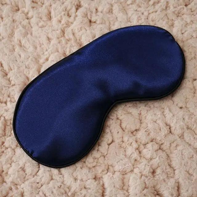 Smooth Pure Silk Sleep Rest Eye Mask Padded Shade Cover Travel Relax Eye Mask Sleeping Mask Comfortable Sleep Eye Cover With Adjustable Strap