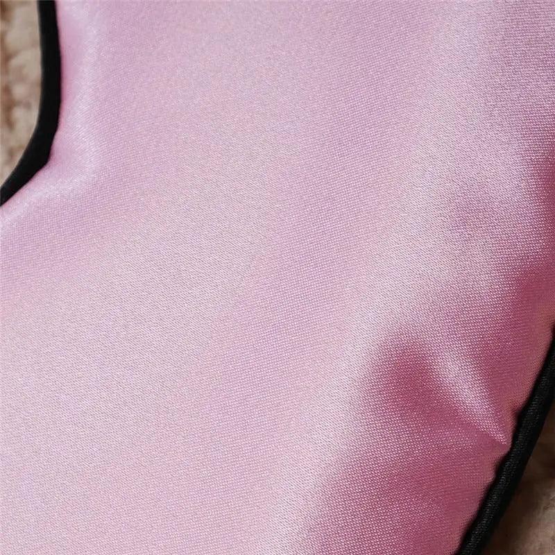 Smooth Pure Silk Sleep Rest Eye Mask Padded Shade Cover Travel Relax Eye Mask Sleeping Mask Comfortable Sleep Eye Cover With Adjustable Strap
