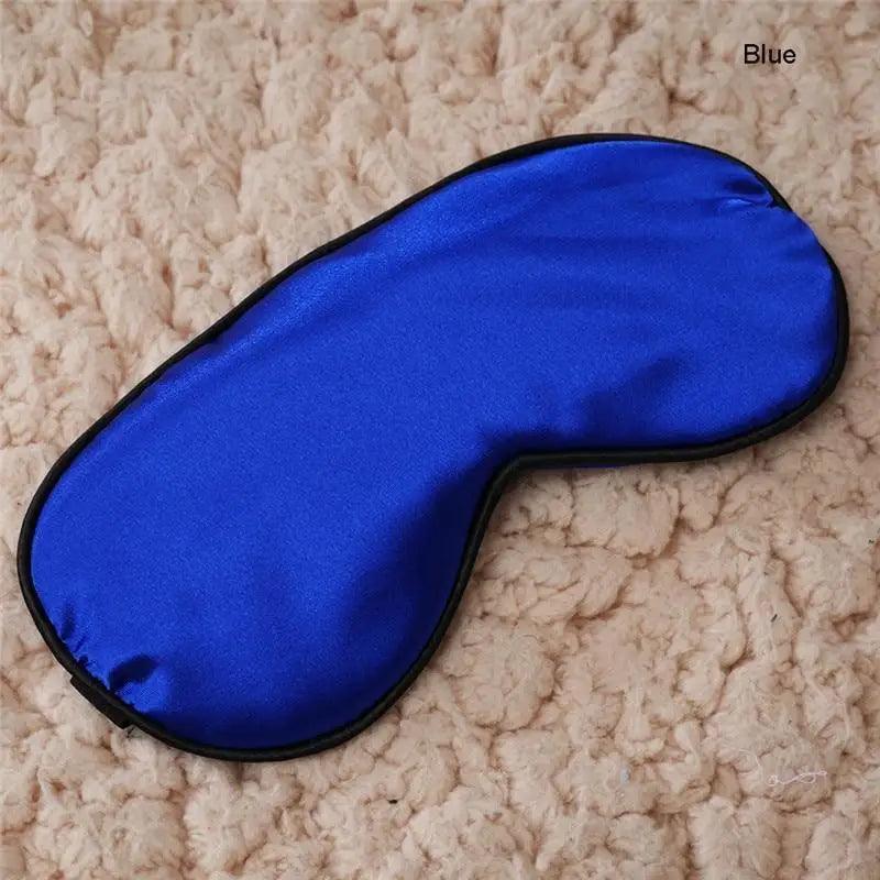 Smooth Pure Silk Sleep Rest Eye Mask Padded Shade Cover Travel Relax Eye Mask Sleeping Mask Comfortable Sleep Eye Cover With Adjustable Strap