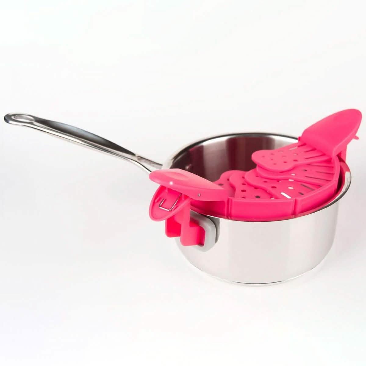 Snapbit Hands-Free Strainer for Pots, Pans & Bowls