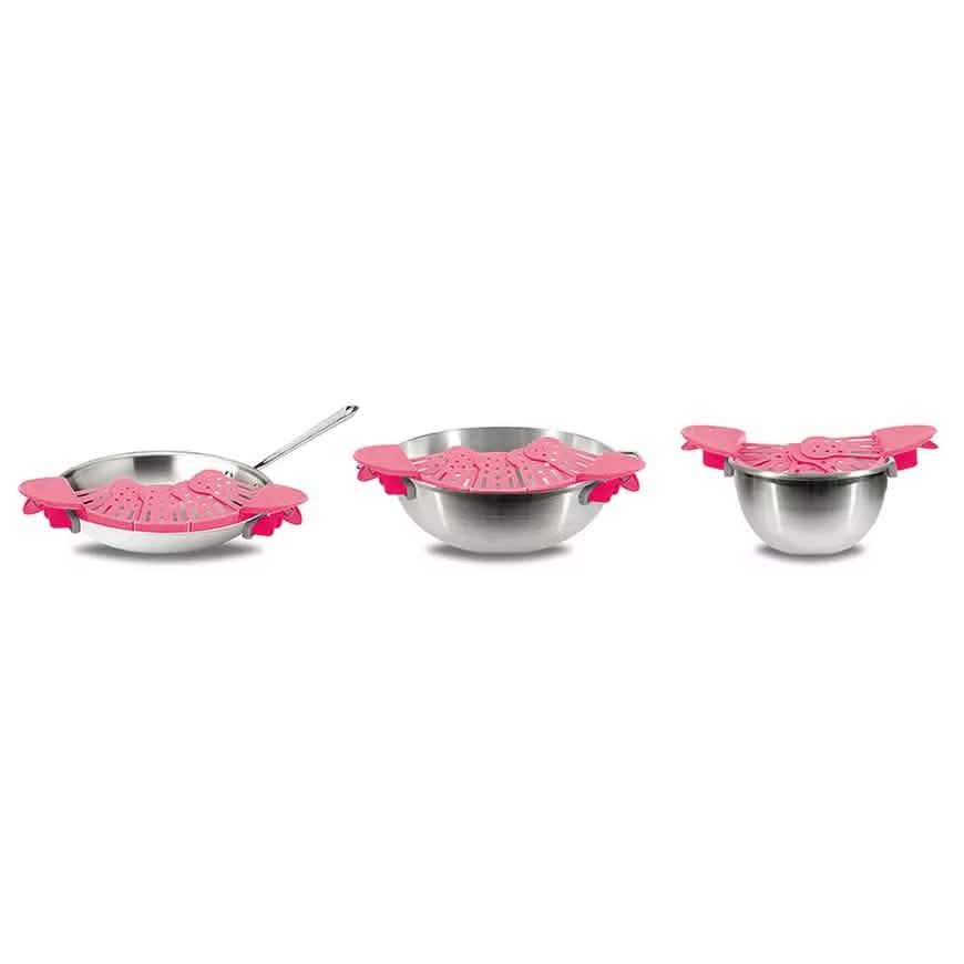 Snapbit Handsfree Strainer Fits All Size Pot, Pan, or Bowl