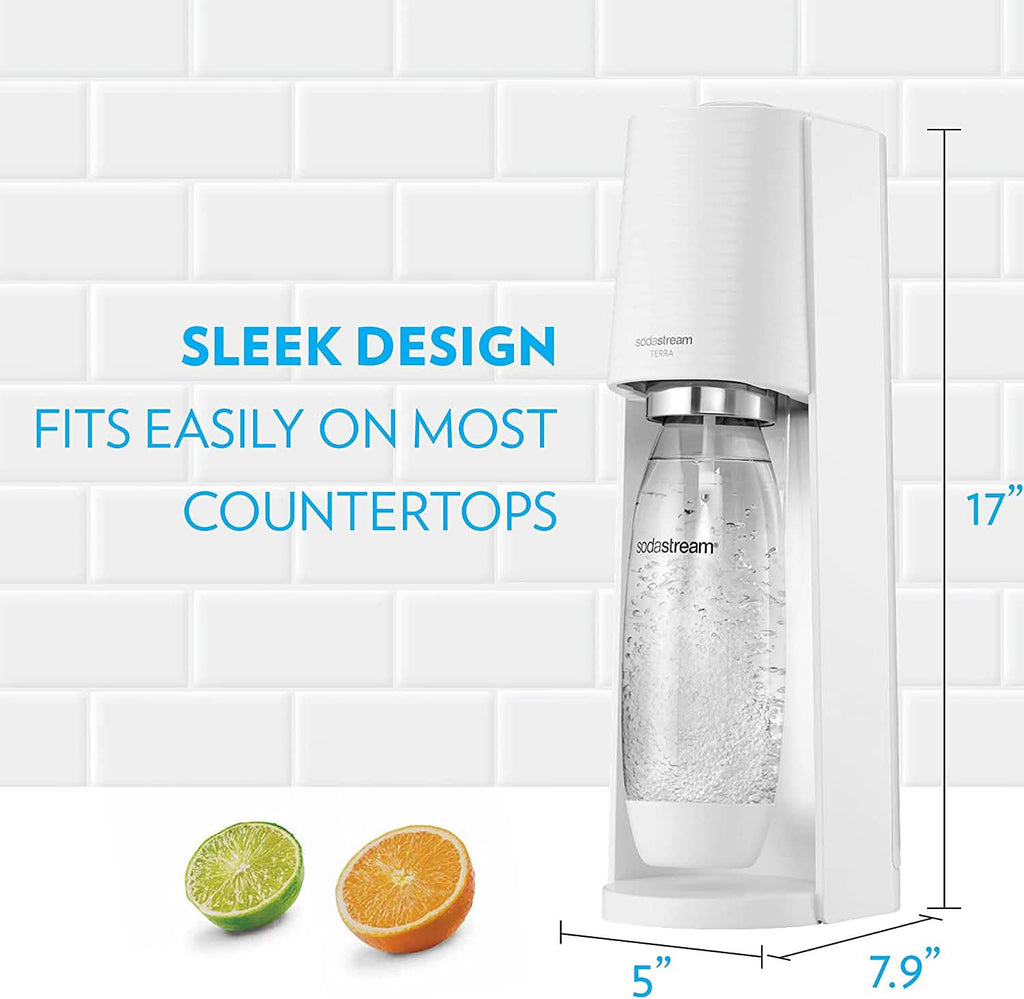 SodaStream Terra Sparkling Water Maker with CO2 and DWS Bottle