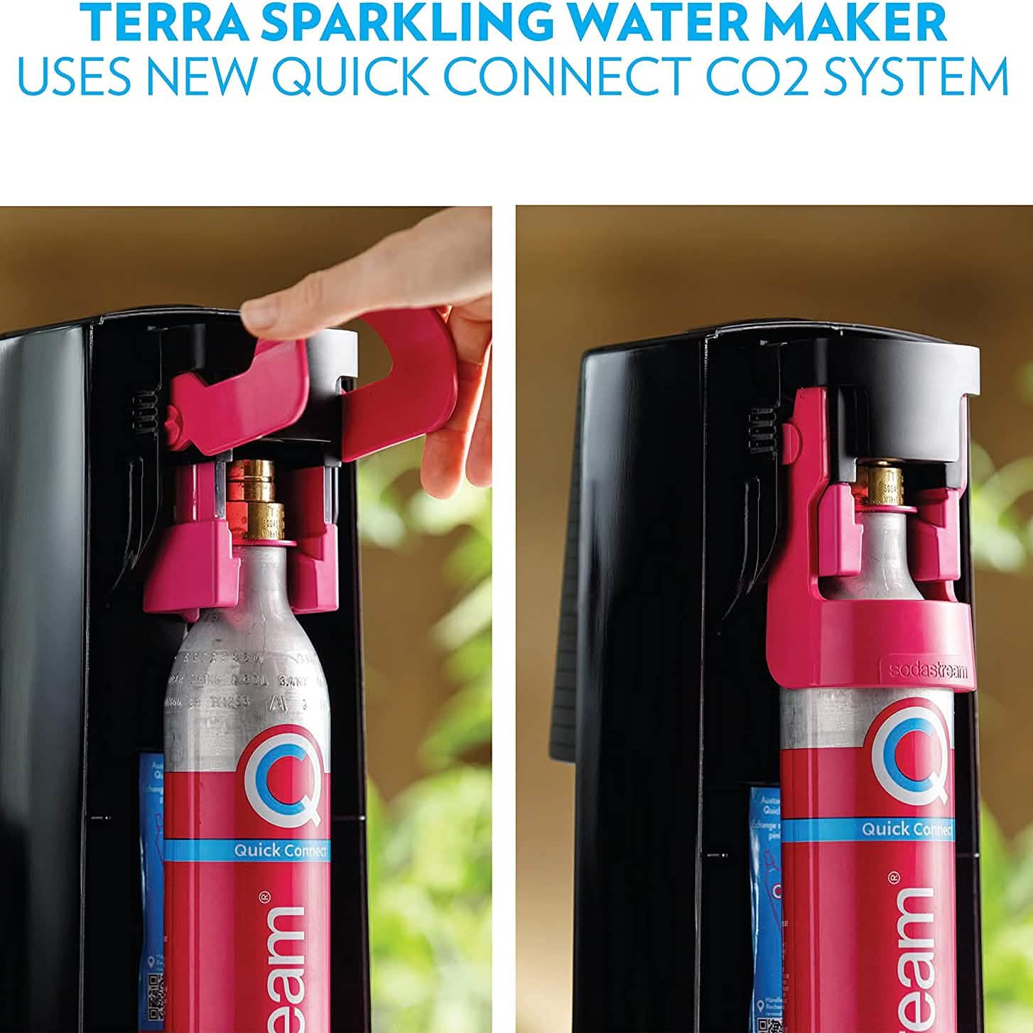 SodaStream Terra Sparkling Water Maker with CO2 and DWS Bottle