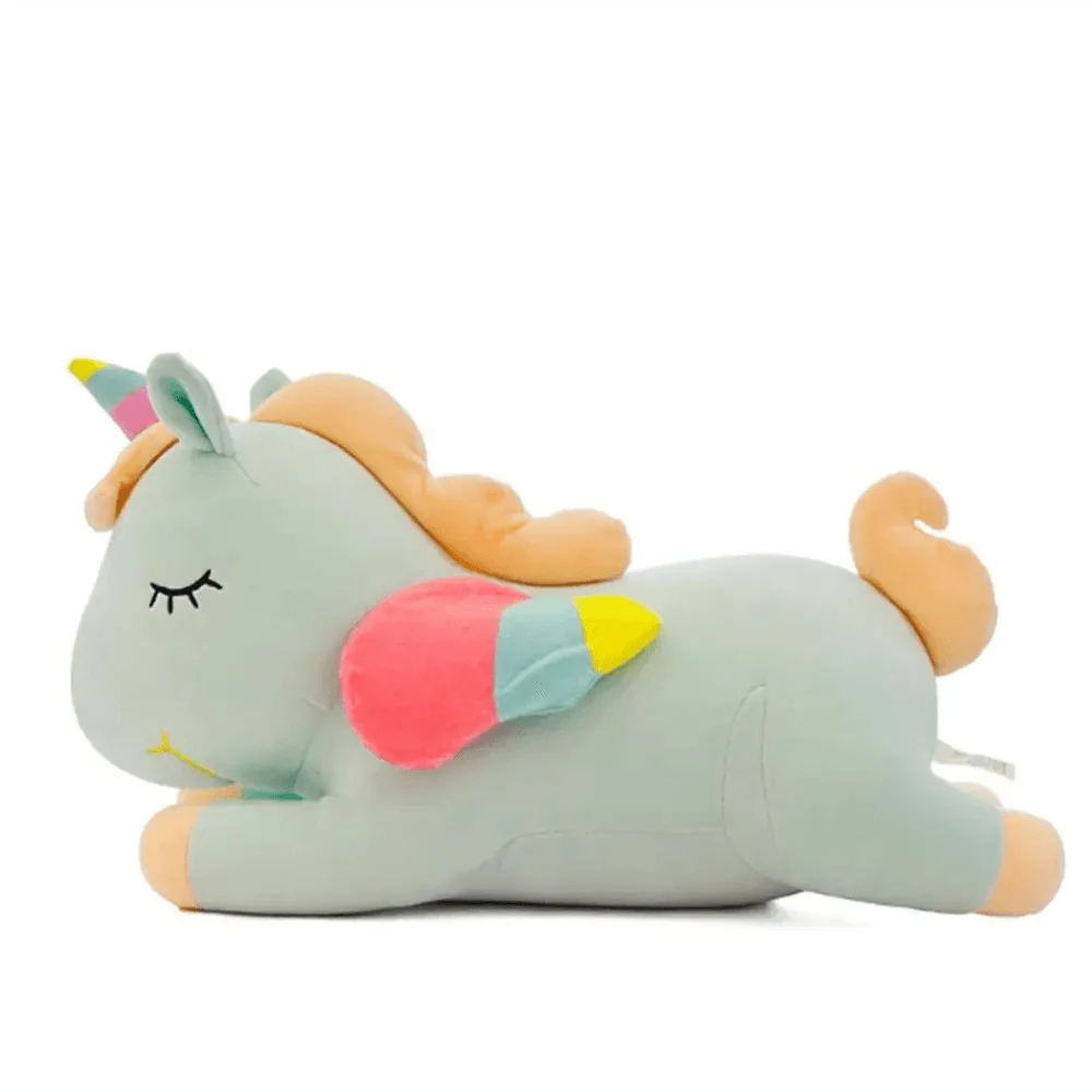 Soft And Cute 30CM Unicorn Action Figure Plush Toy Huggable Bear Doll Girl Sleeping Long Pillow Cute For Girl's Bed