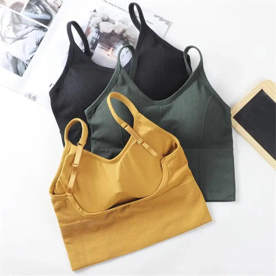 Soft Cotton Sports Bras For Women Push Up Solid Sports Bra Jogging Gym Women Sports Bra Girl Underwear Fitness Running Yoga Sport Tops