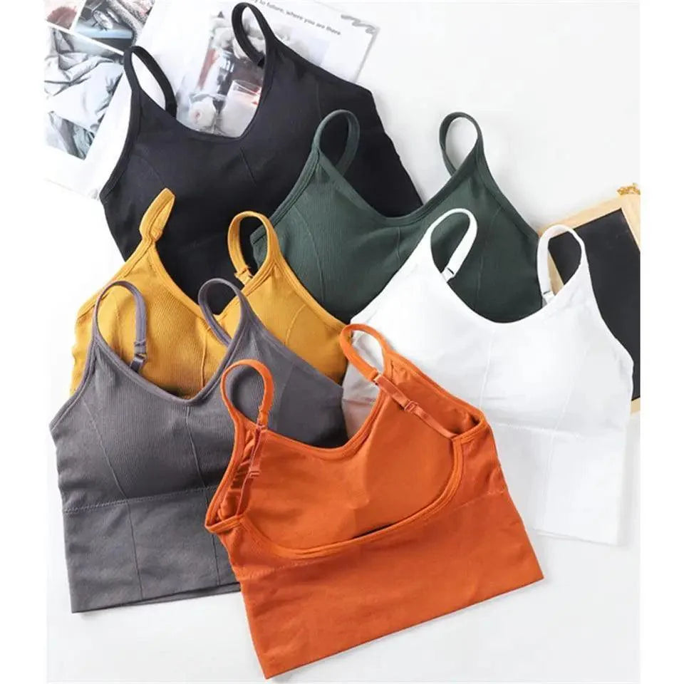 Soft Cotton Sports Bras For Women Push Up Solid Sports Bra Jogging Gym Women Sports Bra Girl Underwear Fitness Running Yoga Sport Tops