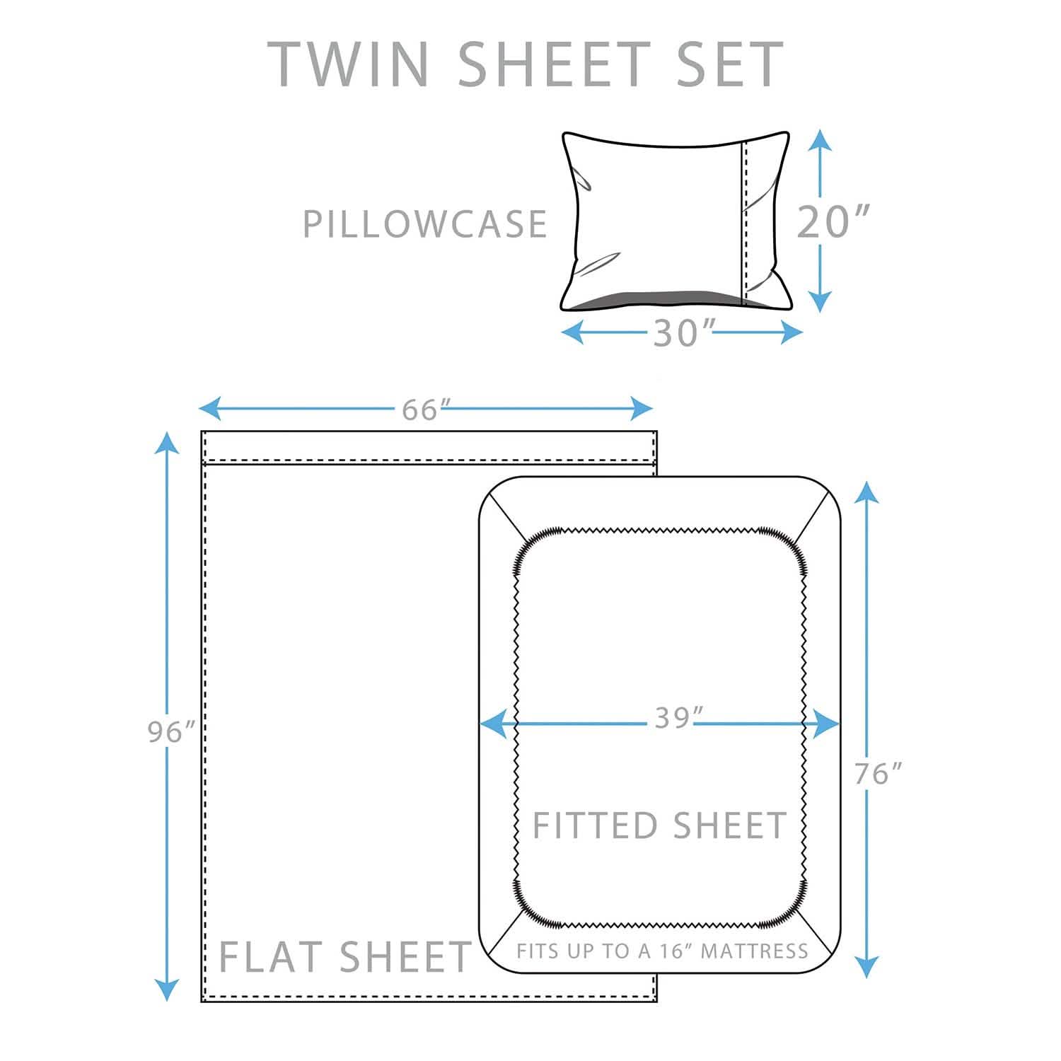 Soft Home 1800 Series Solid Microfiber Ultra Soft Sheet Set