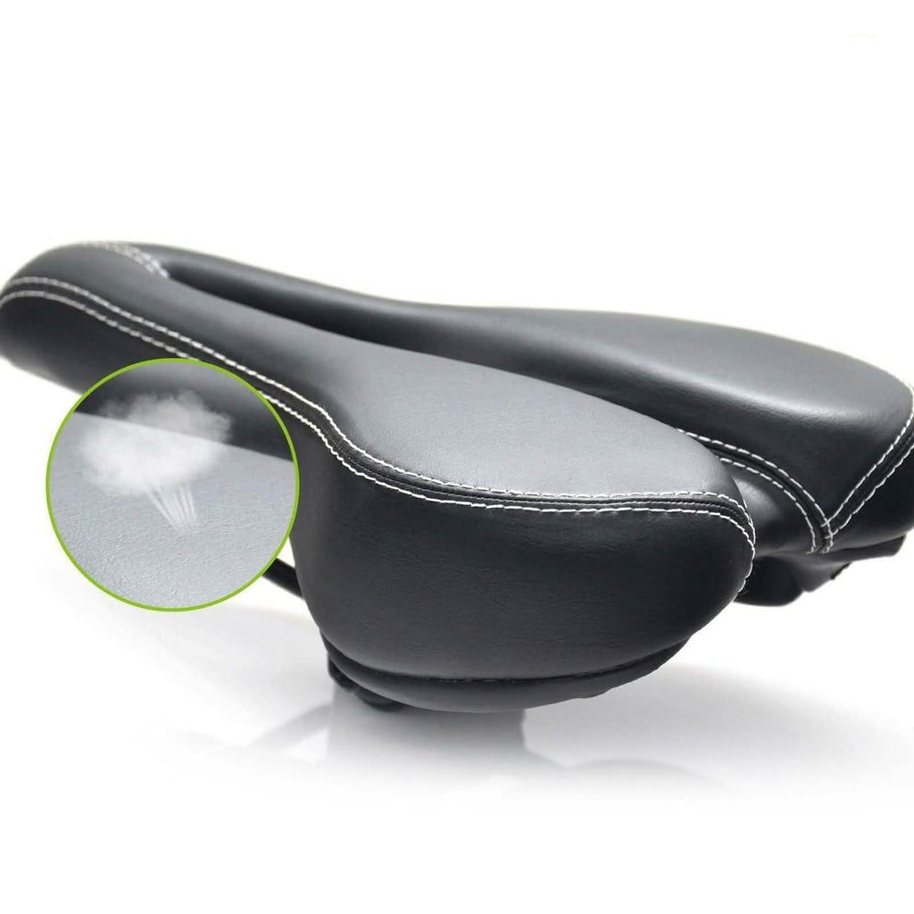 Soft Leather Hollow Bicycle Saddle Seat