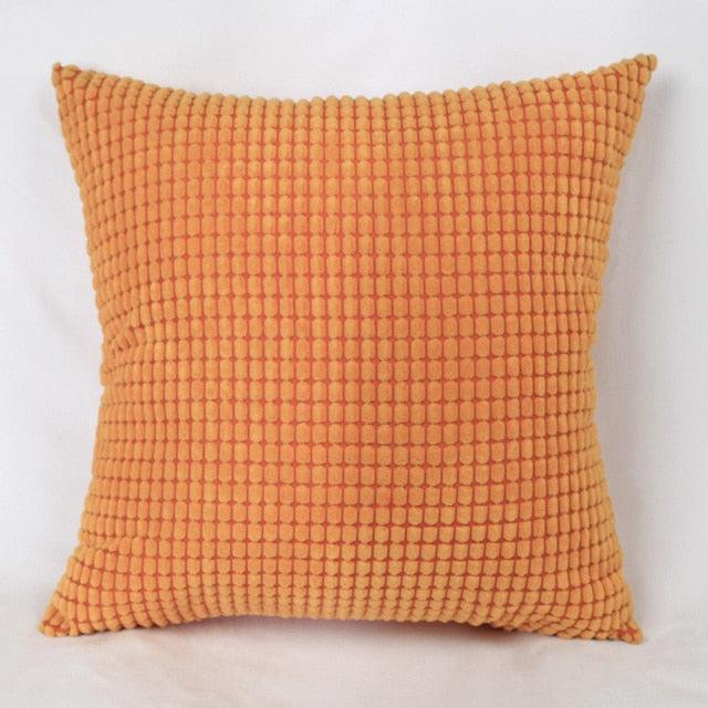 Soft Polyester Cushion Cover Corn Striped Pillow Cozy Throw Pillow Covers Cases for Couch Bed Sofa Ultra Soft Striped Cover Nordic Home Decor Throw Pillow Case Car Living Room Autumn Decoration