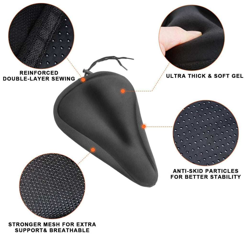 Soft Silicone Gel Bike Seat Saddle Cushion Cover