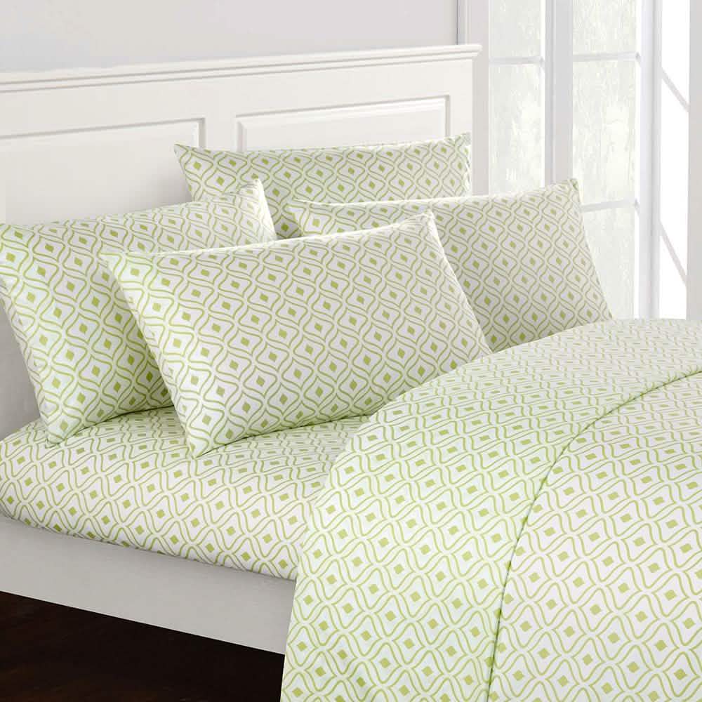 Soft Two-Tone Diamond Print Deep Pocket Sheet Sets