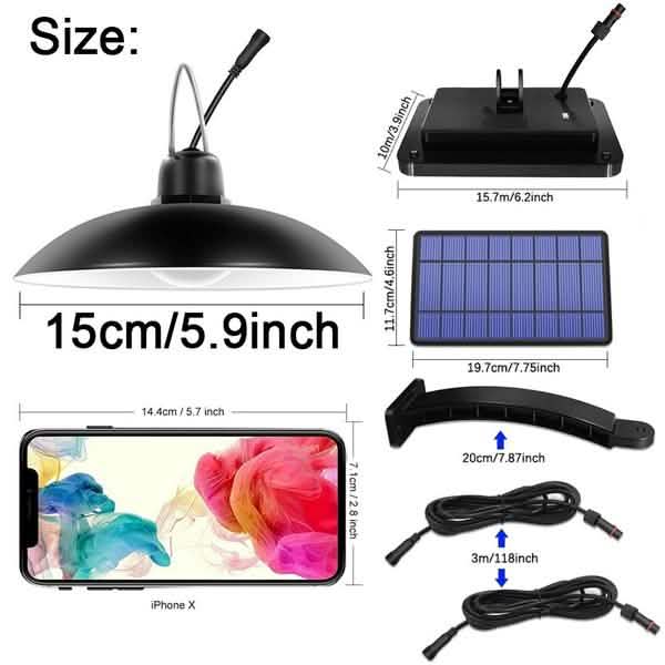 Solar Hanging Lamp for Camping Home Garden Patio