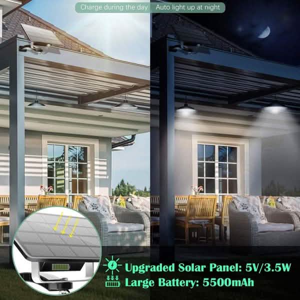 Solar Hanging Lamp for Camping Home Garden Patio