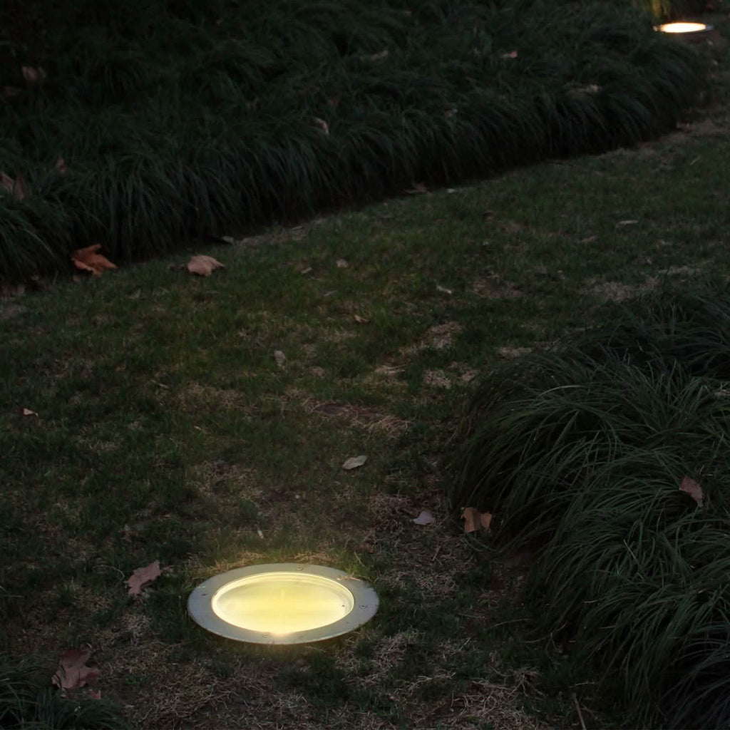 Solar LED Disk Lights IP44 Water Resistant Light Sensor