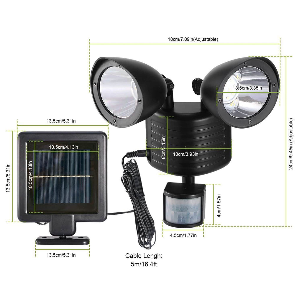 Solar Lights 22 LEDs Outdoor Security