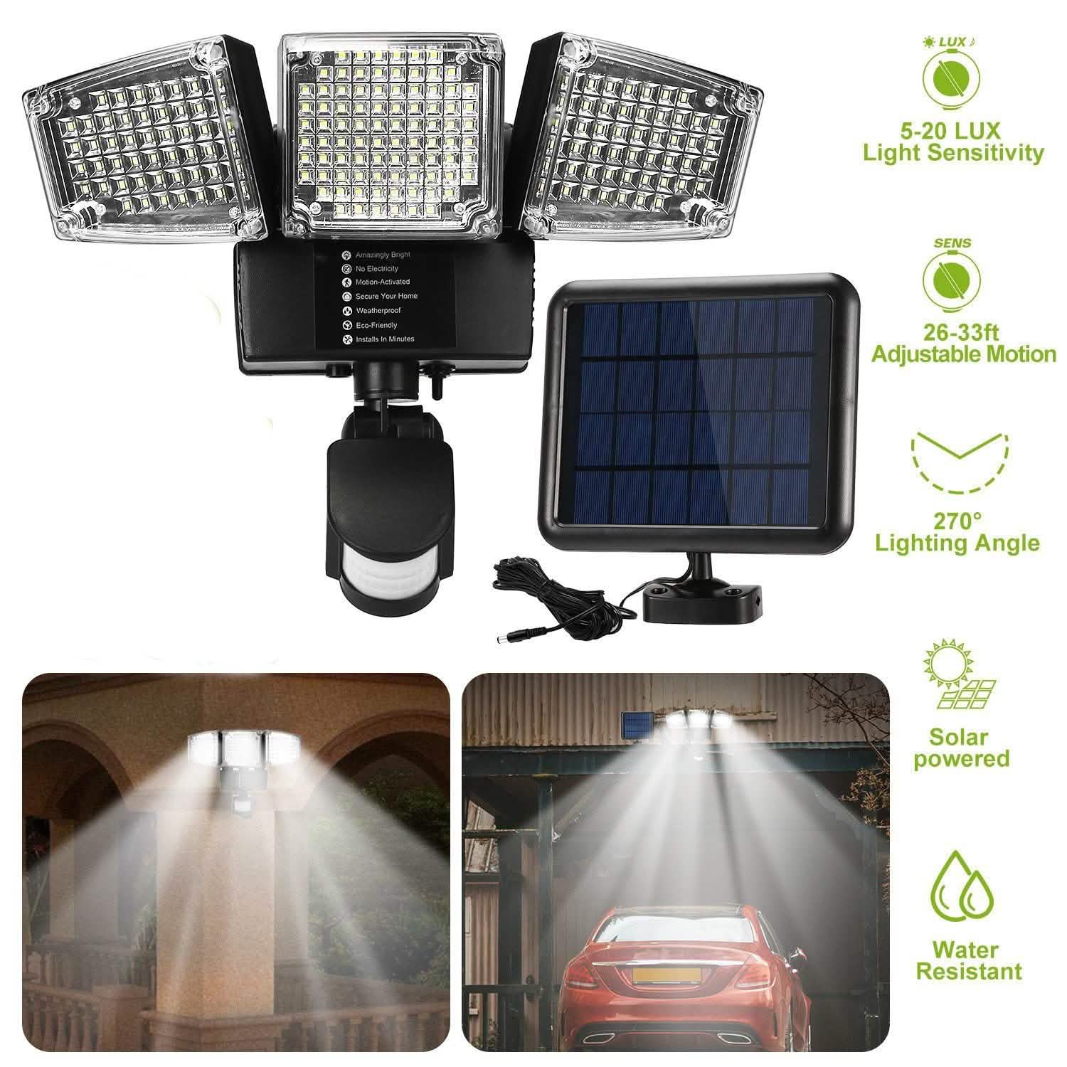 Solar Lights Outdoor 188 LEDs