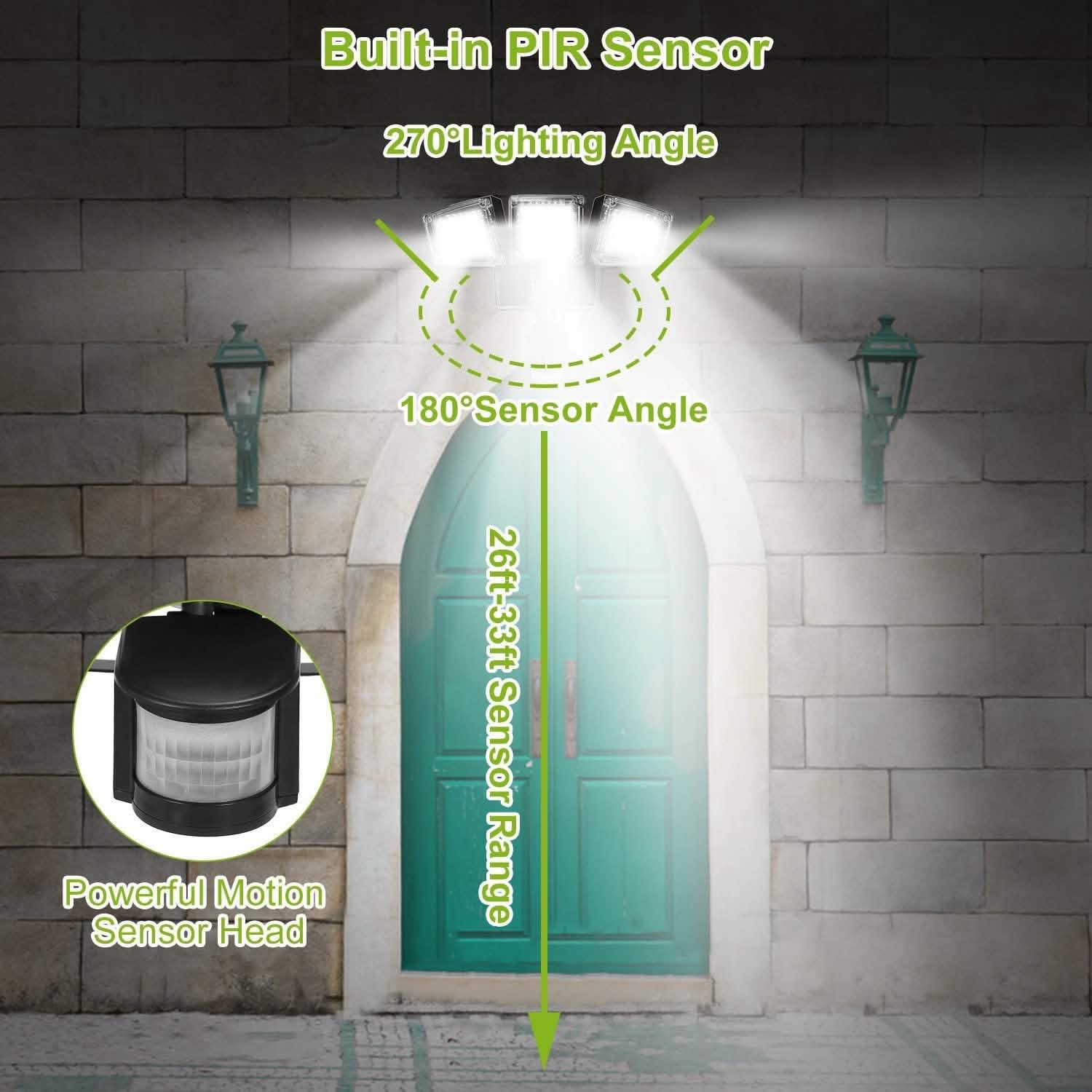 Solar Lights Outdoor 188 LEDs