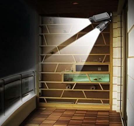 Solar Motion Sensor Twin Floodlight