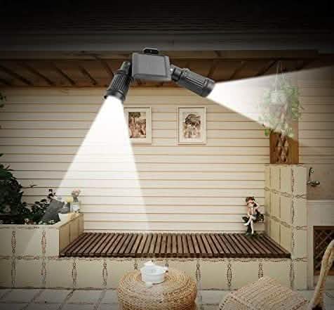 Solar Motion Sensor Twin Floodlight