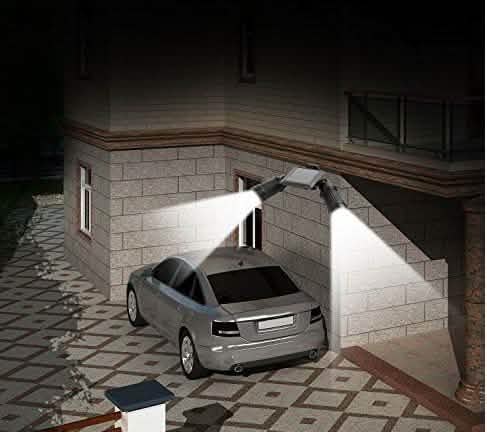 Solar Motion Sensor Twin Floodlight