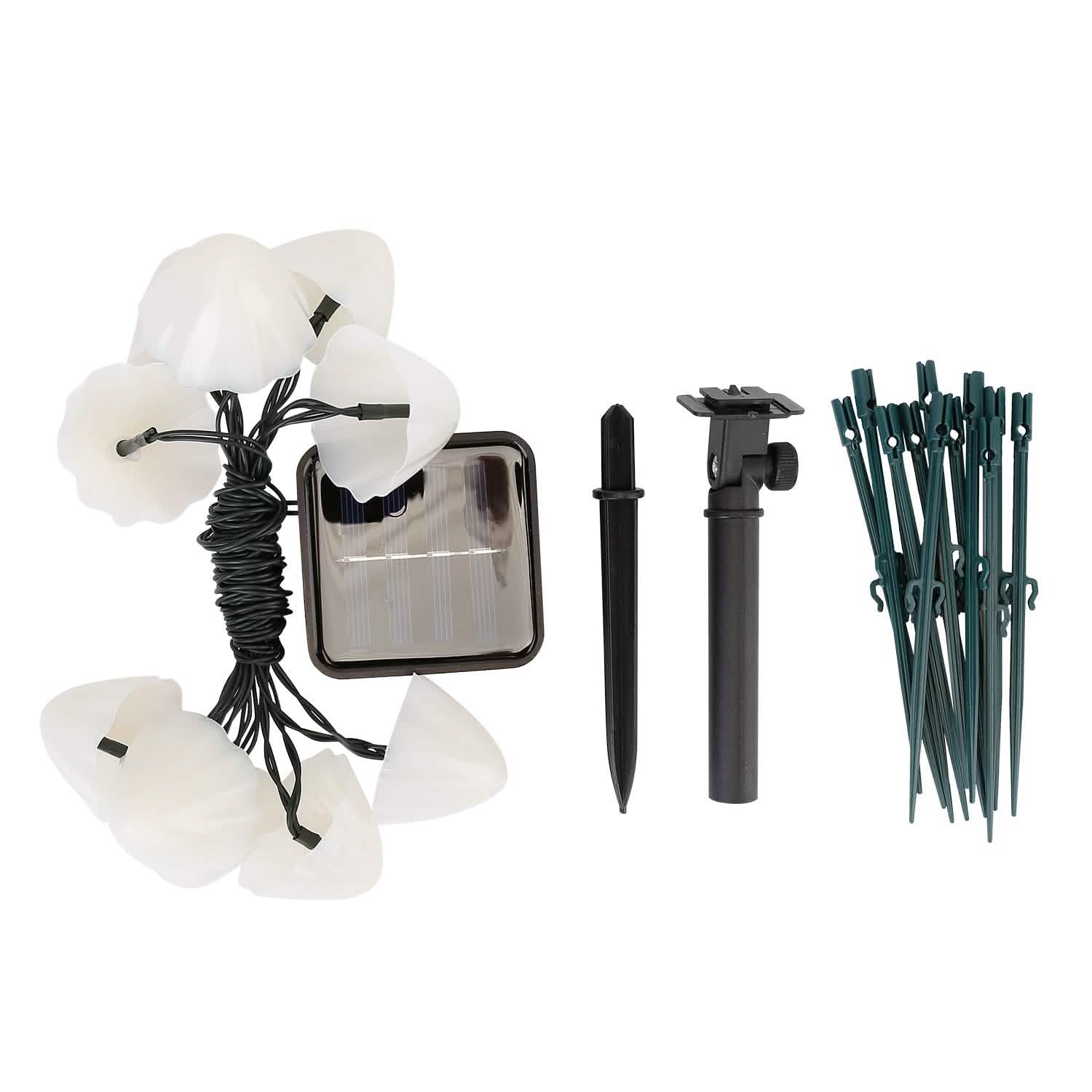 Solar Mushroom Lights Outdoor Decoration 10 LED Light Stake