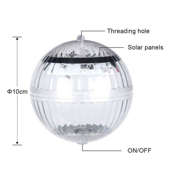 Solar Powered Floating Pond Light Garden Swimming Pool Color Changing LED Lamp