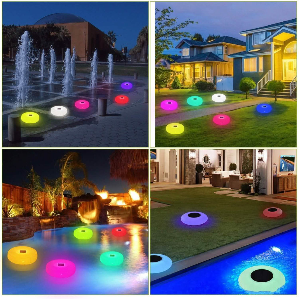 Solar Powered Floating Pool Lamps Light Sensor