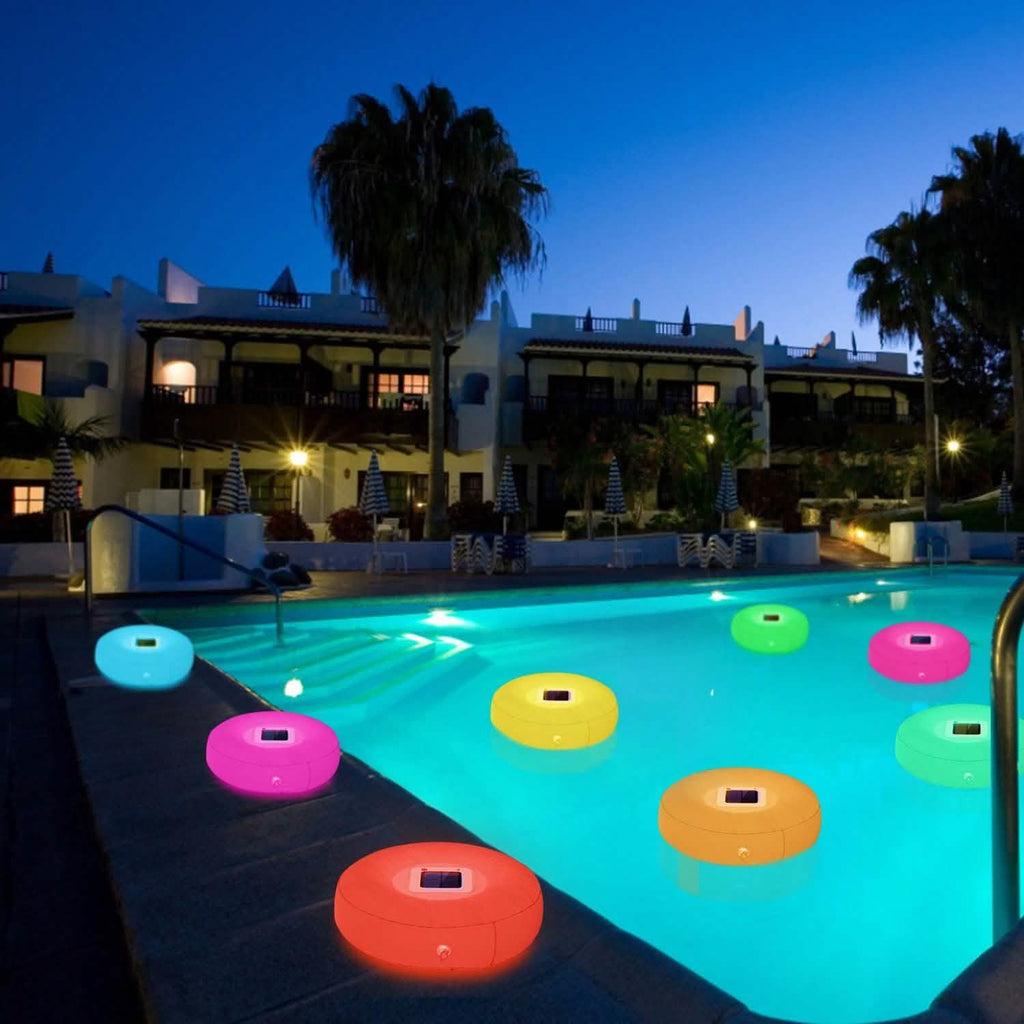Solar Powered Floating Pool Lamps Light Sensor