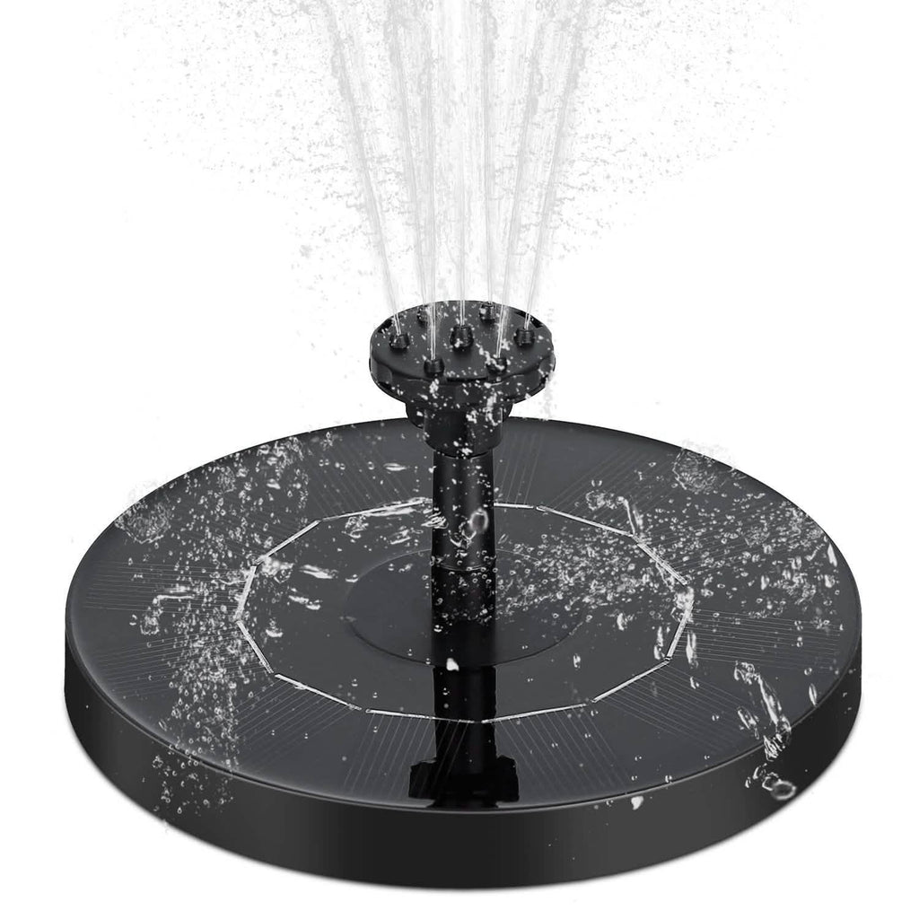 Solar Powered Fountain Pump Floating Bird Bath Pond
