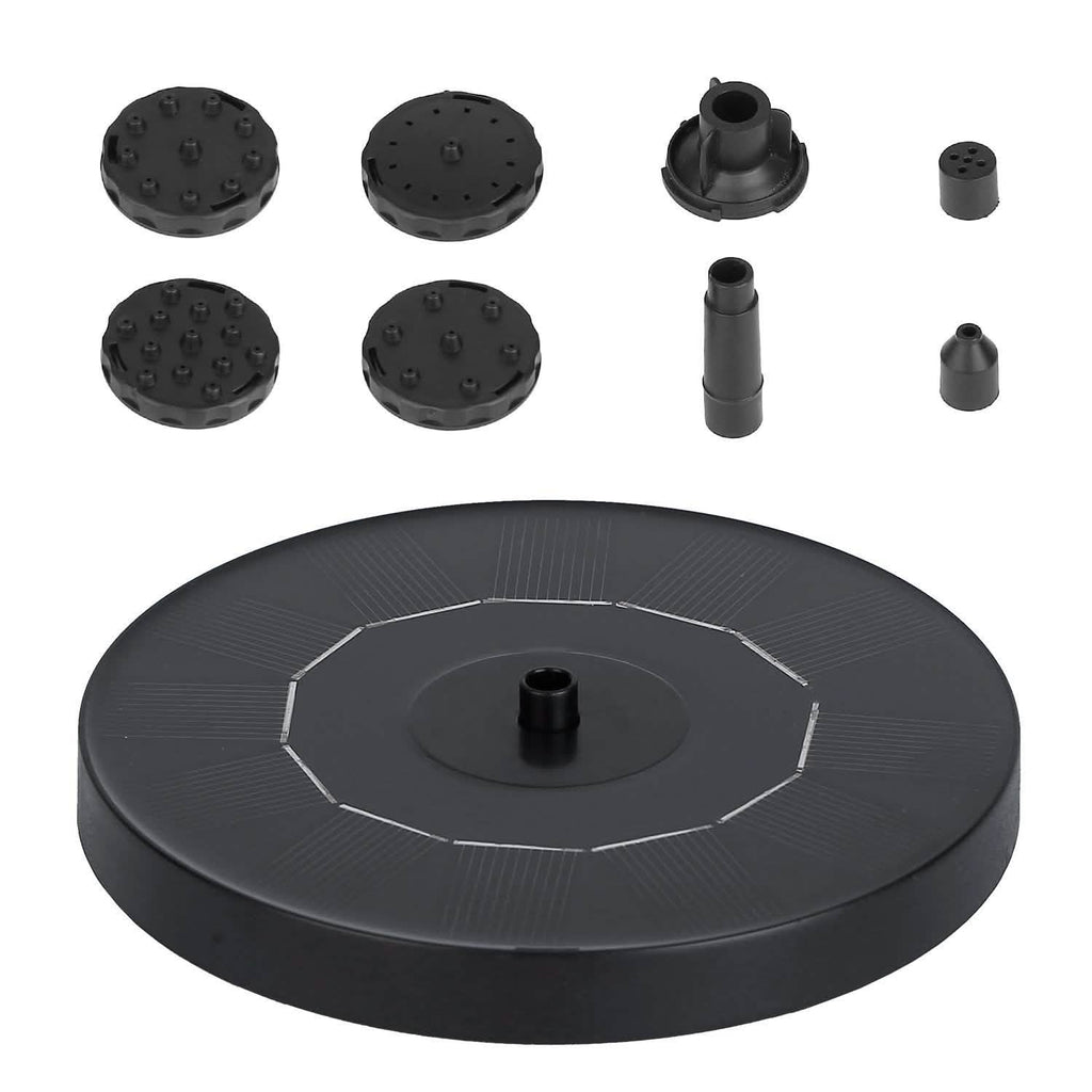Solar Powered Fountain Pump Floating Bird Bath Pond