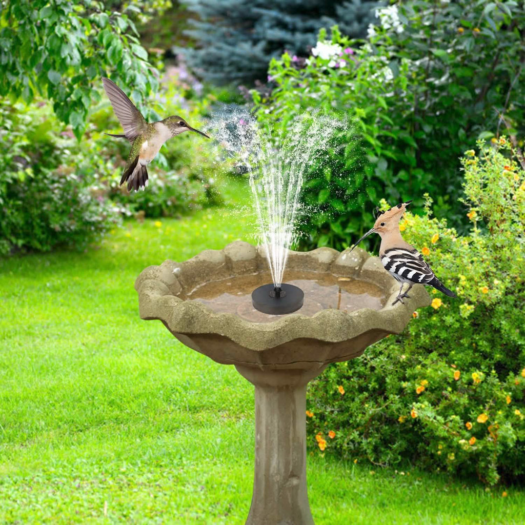 Solar Powered Fountain Pump Floating Bird Bath Pond Pump