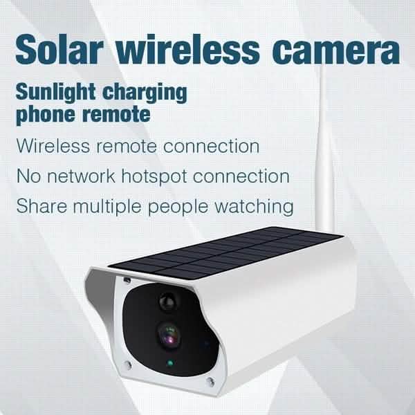Solar Powered IP Camera with Rechargable Batteries HD 1080p Loop Recording