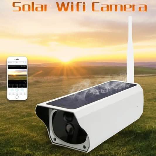 Solar Powered IP Camera with Rechargable Batteries HD 1080p Loop Recording