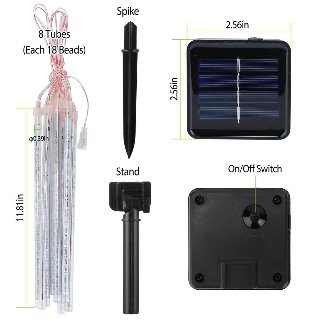 Solar Powered Meteor Shower String Light