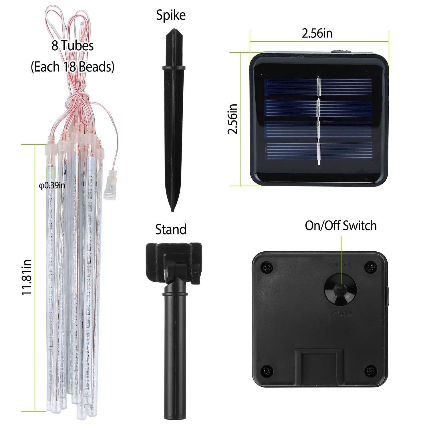 Solar Powered Meteor Shower String Light