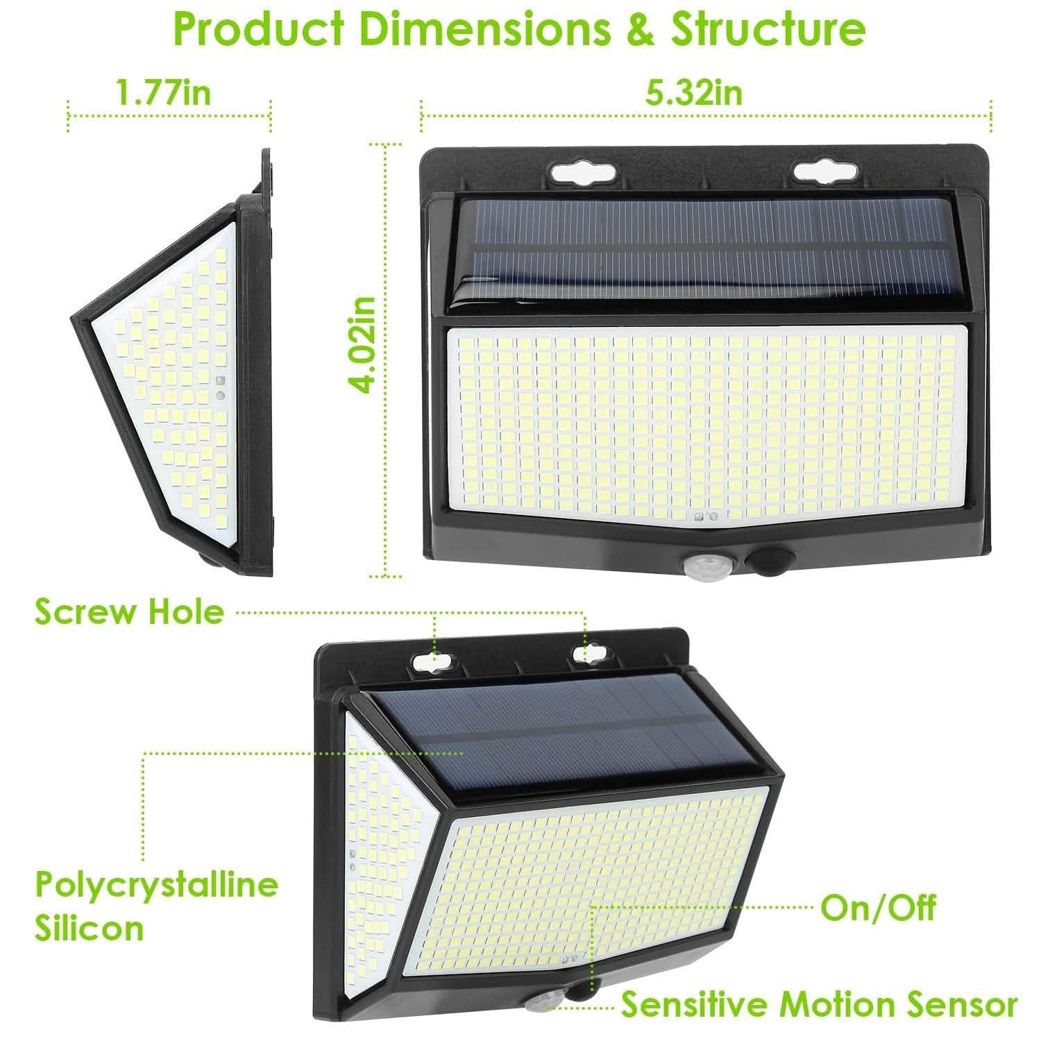 Solar Powered Outdoor Wall Lights