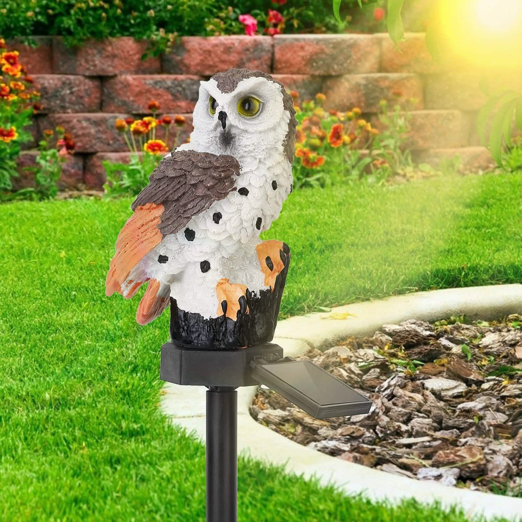Solar Powered Owl Garden Light IP65 Waterproof