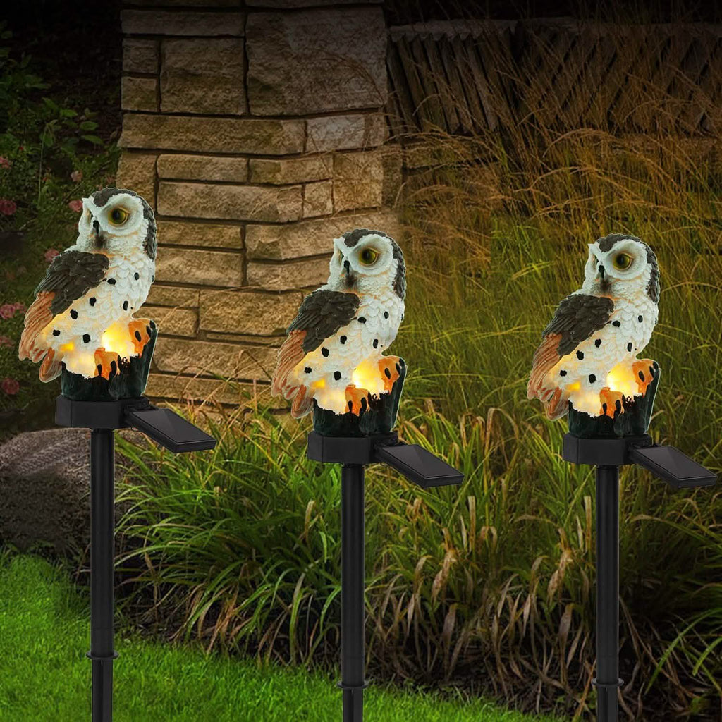 Solar Powered Owl Garden Light IP65 Waterproof