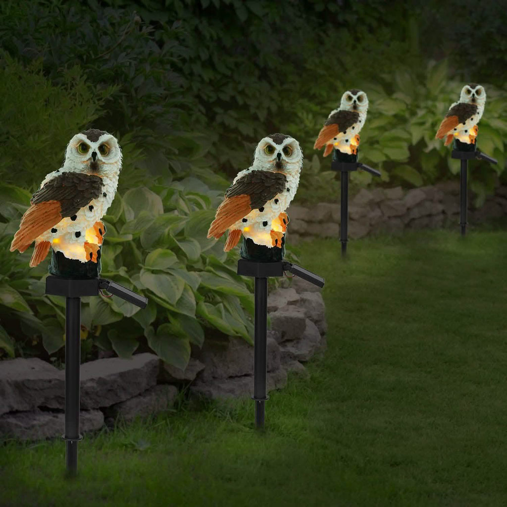 Solar Powered Owl Garden Light IP65 Waterproof