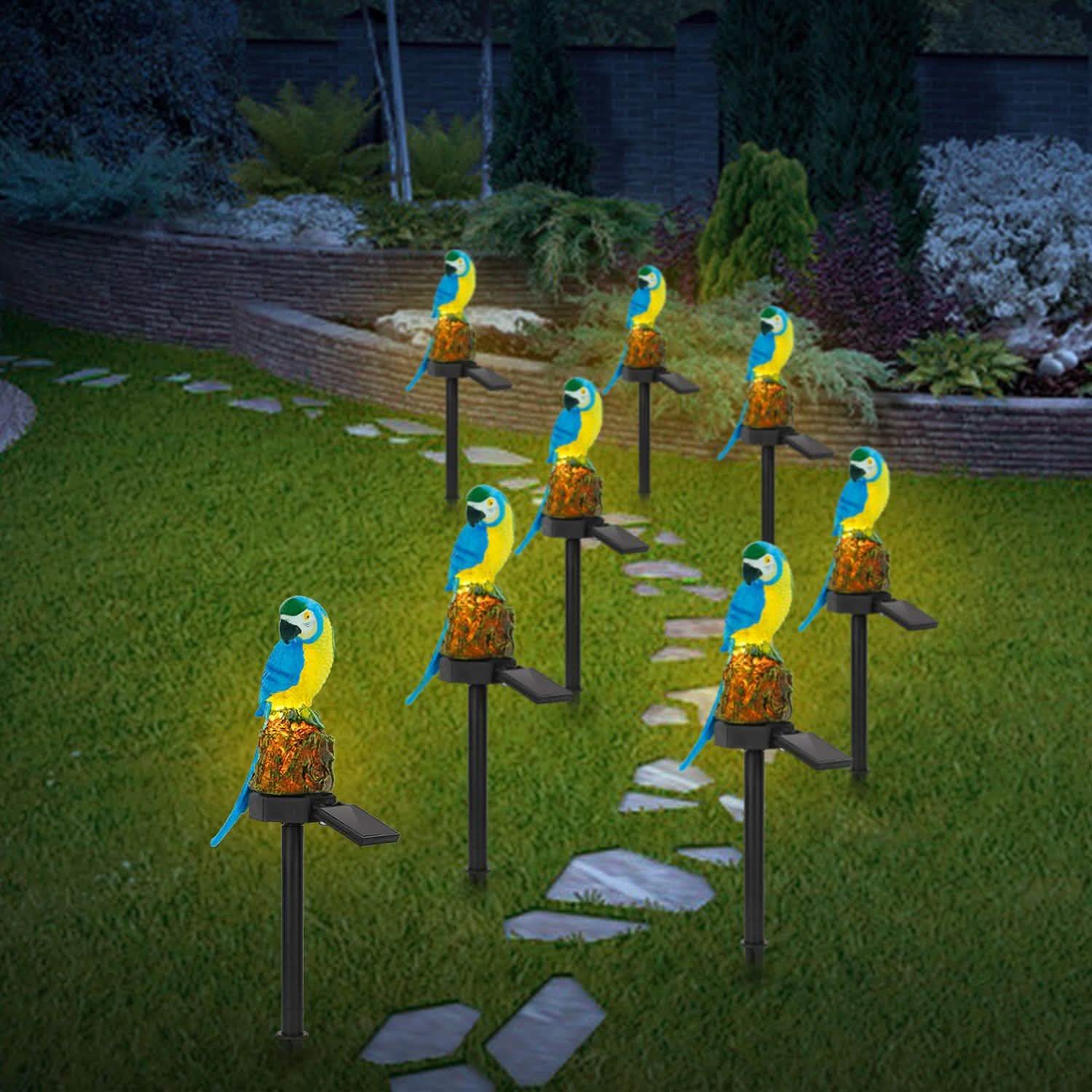 Solar Powered Parrot Garden Light IP65 Waterproof LED