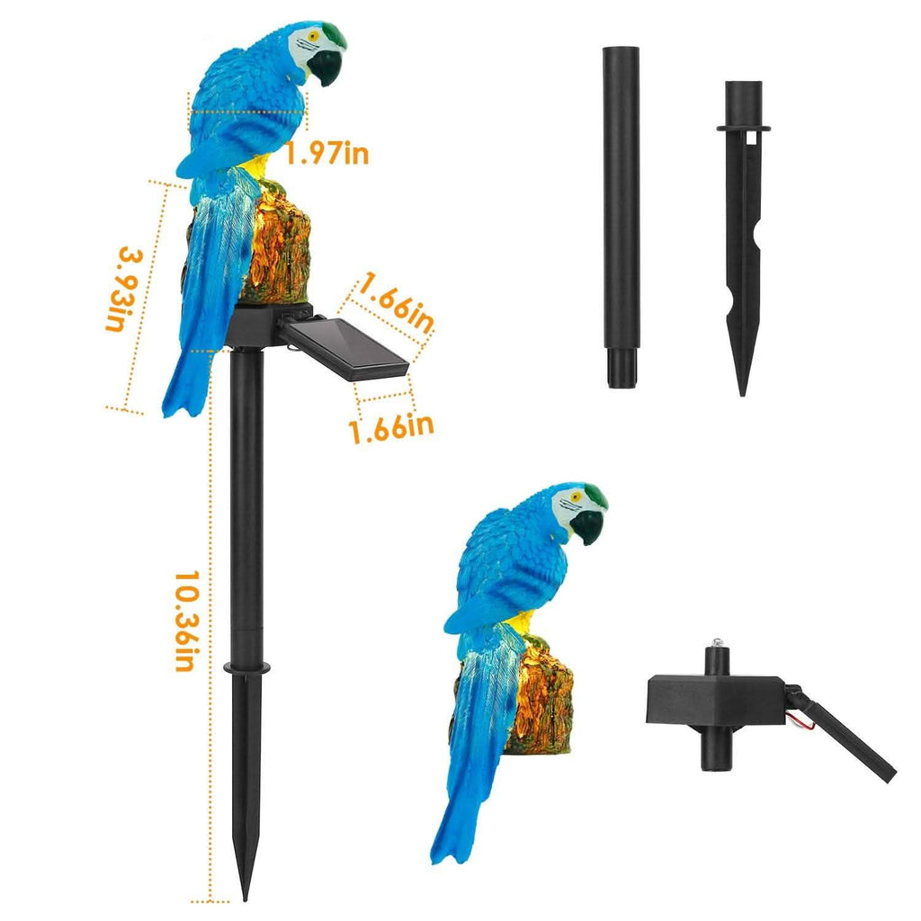 Solar Powered Parrot Garden Light IP65 Waterproof LED